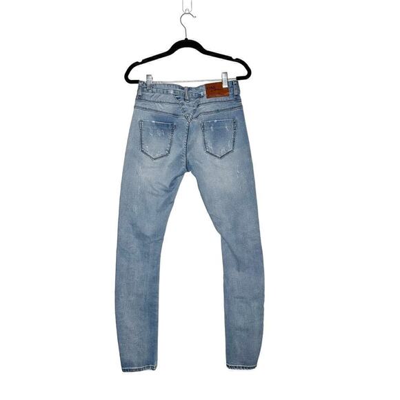 One Teaspoon Hoodlum Distressed Jeans Women's Size 25 Blue - Picture 4 of 7